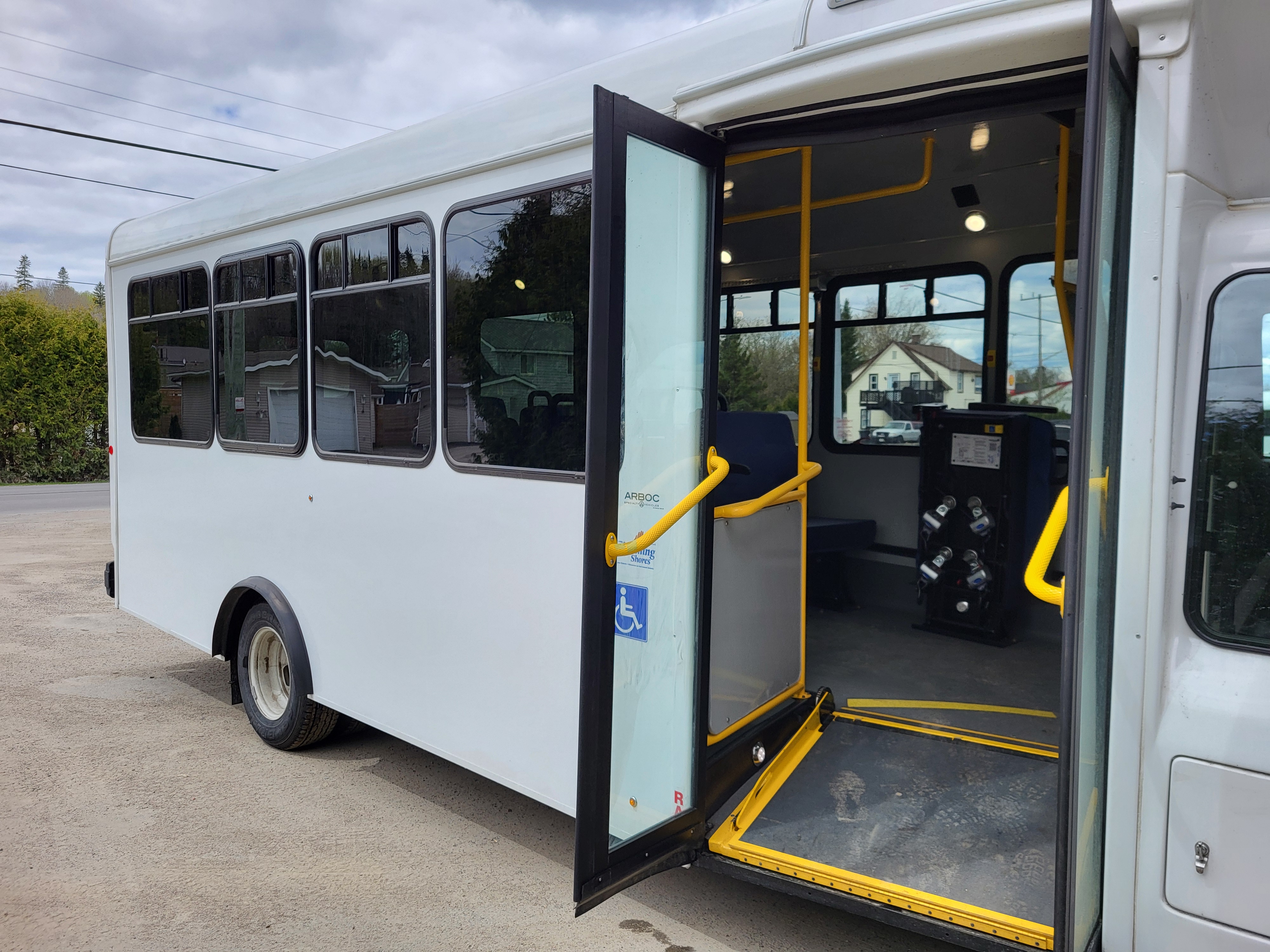 Temiskaming Transit bus with ramp entry