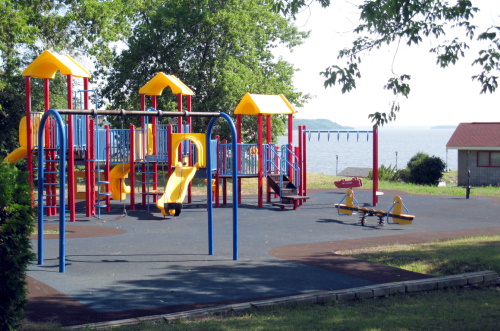 Playground with swings
